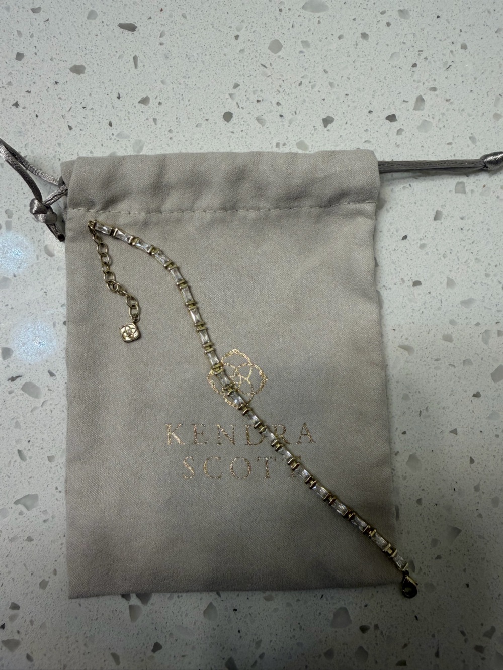 Kendra Scott Juliette Gold and Crystal Bracelet
